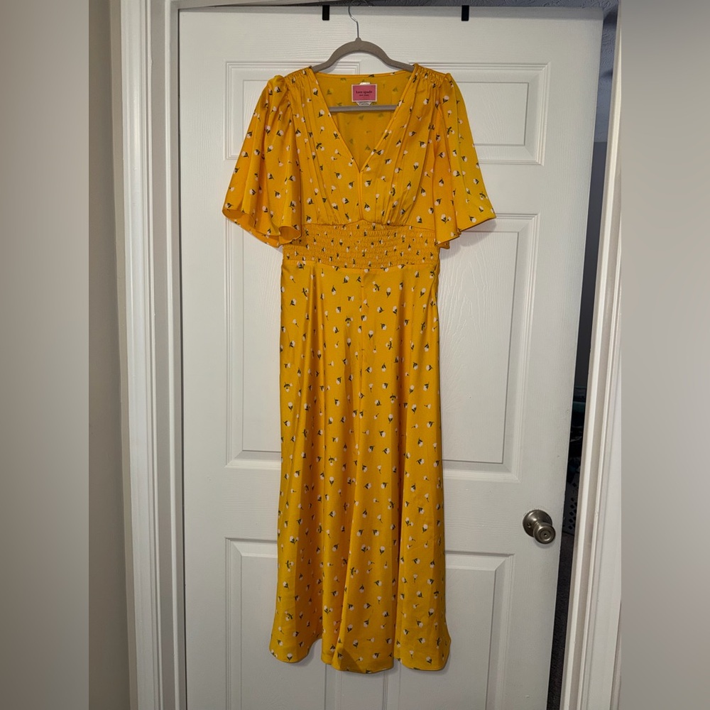 Kate Spade Collction Yellow Floral Maxi Dress